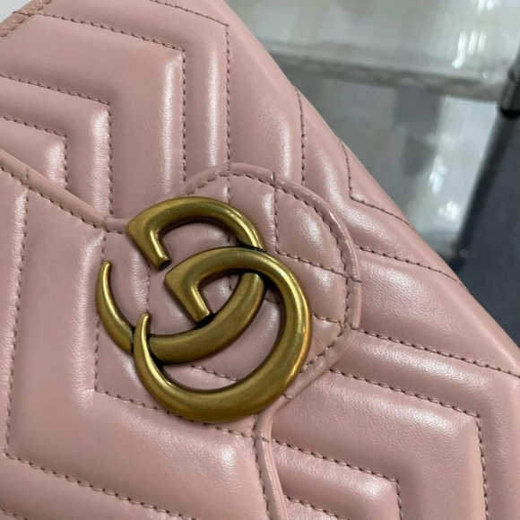 100% Authentic Gucci GG Marmont WOC Leather Shoulder Bag - Picture 9 of 14